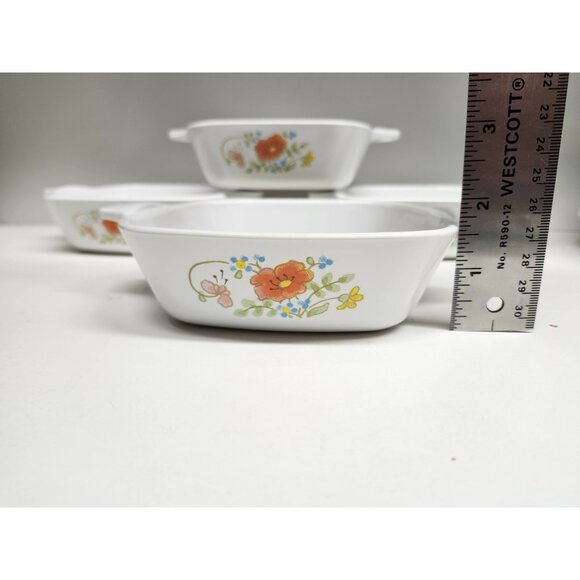 4- CorningWare Wildflower Casseroles P-41-B Vintage Set - Picture 4 of 7